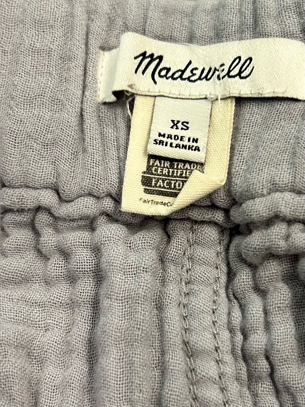 Madewell slub gauzy cotton high rise shorts xs - Picture 4 of 6